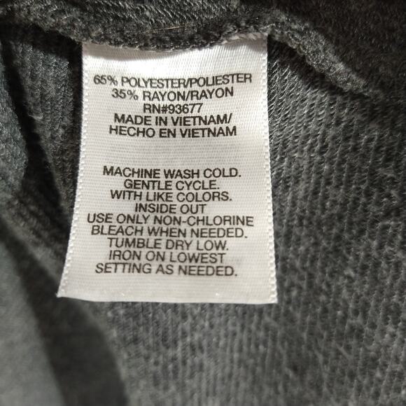 Allen B by Allen Schwartz Womens Gray Open Front Cardigan M Ruffle Sleeve Detail - Picture 6 of 6